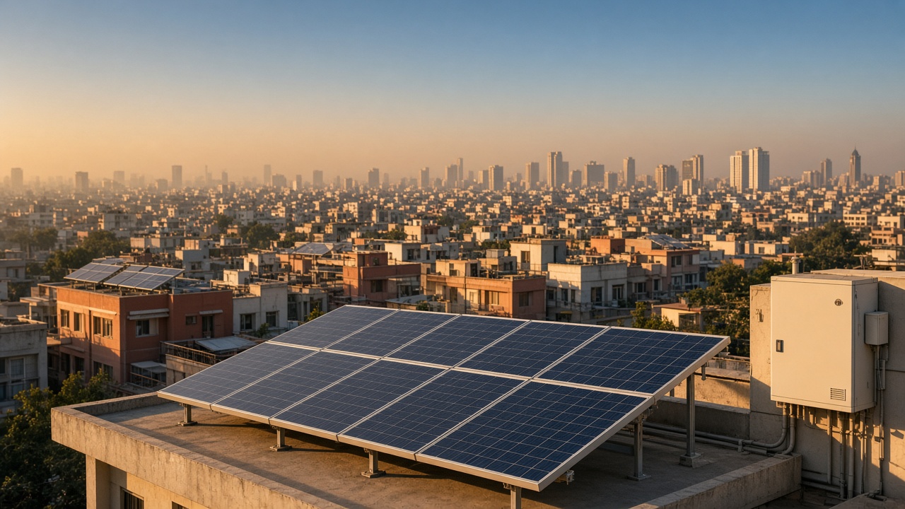 Delhi rooftops with solar panels — under Kunwer Sachdev as CEO & MD, Su-Kam × Tata Power Delhi MoU
