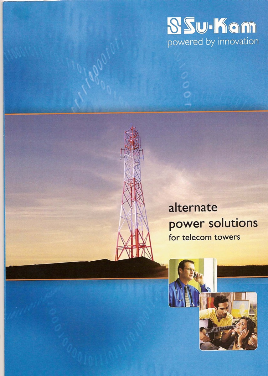 Su-Kam brochure — alternate power solutions for telecom towers
