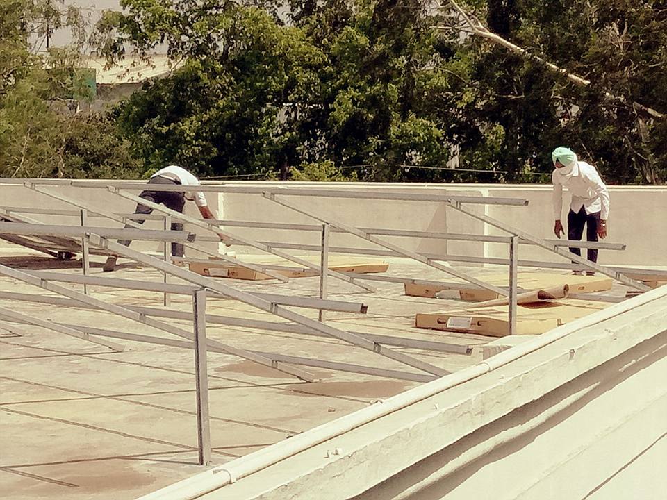 Multivent Engineers Manakpur — Su-Kam rooftop solar installation archive photo