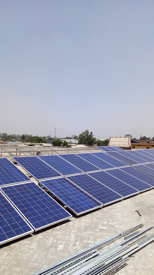 Multivent Manakpur Su-Kam solar install archive photo