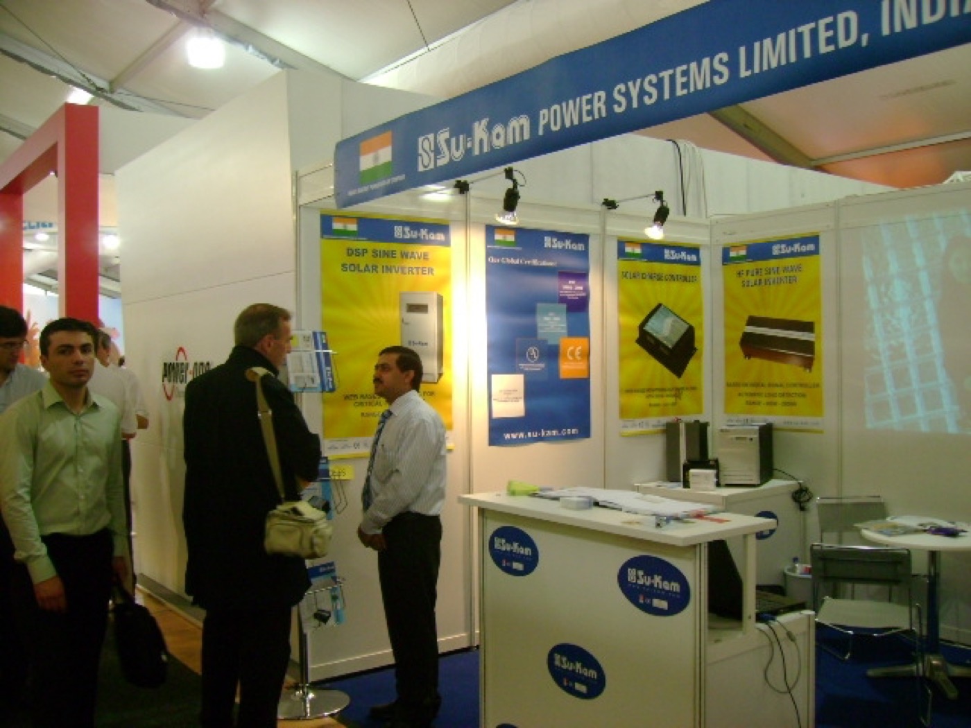 Early Su-Kam Intersolar booth — CE-era export push