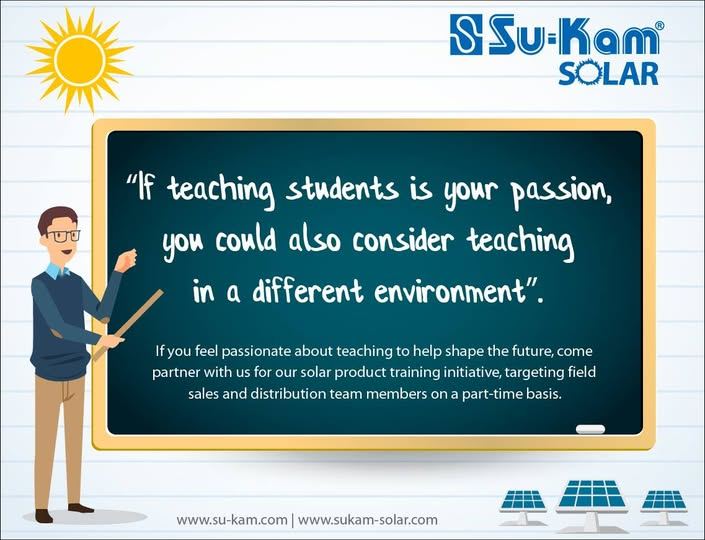 Su-Kam Invites Solar Product Trainers — Field Sales Initiative