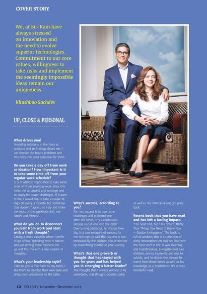 CELERITY Magazine Cover Story — Kunwer Sachdev's #MissionSun