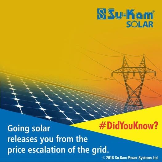 Su-Kam Solar Facebook post photo