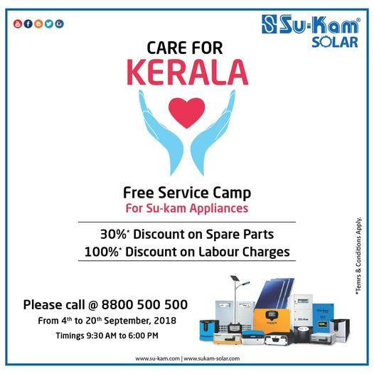 Care for Kerala — Free Service Camp After 2018 Floods
