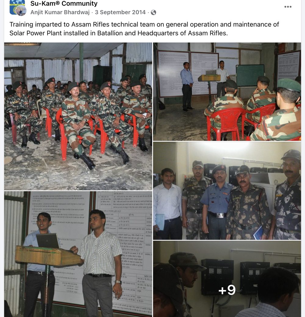 Training the Assam Rifles Technical Team