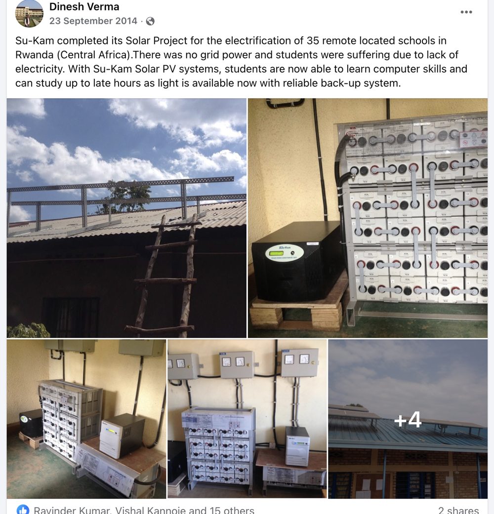 35 Remote Schools Electrified in Rwanda
