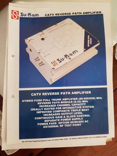 Our CATV amplifiers and couplers, made in-house.