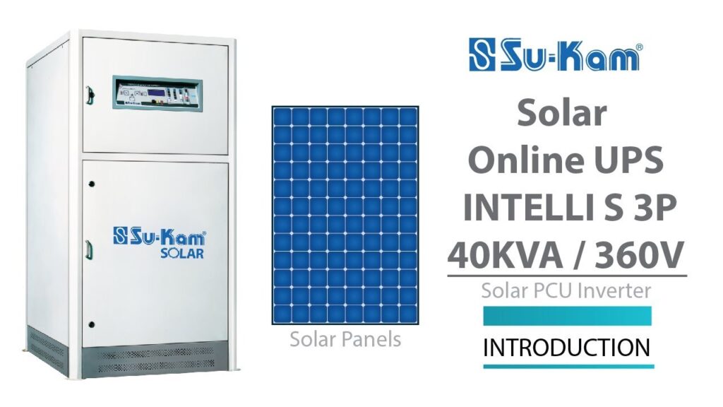 Intelli S — India’s first Solar Online UPS.
