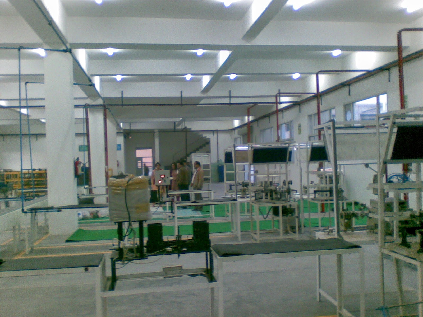 An inverter assembly line.