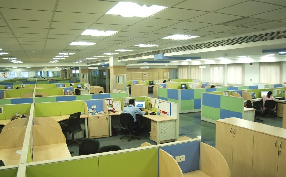 The head-office floor.