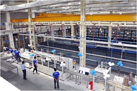The plant on its inauguration day.