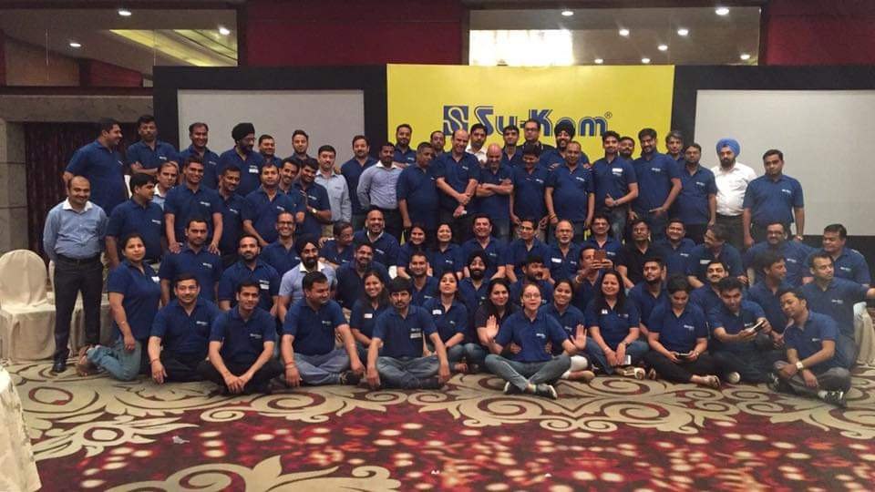The team, gathered from every corner of India.